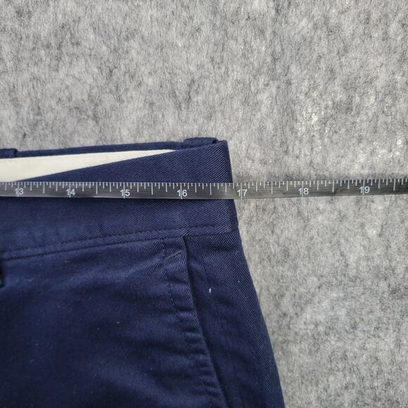 J. Crew Men 9" Casual Stretch Chino Short Navy 32 Flat Front Preppy Nautical - Picture 6 of 6